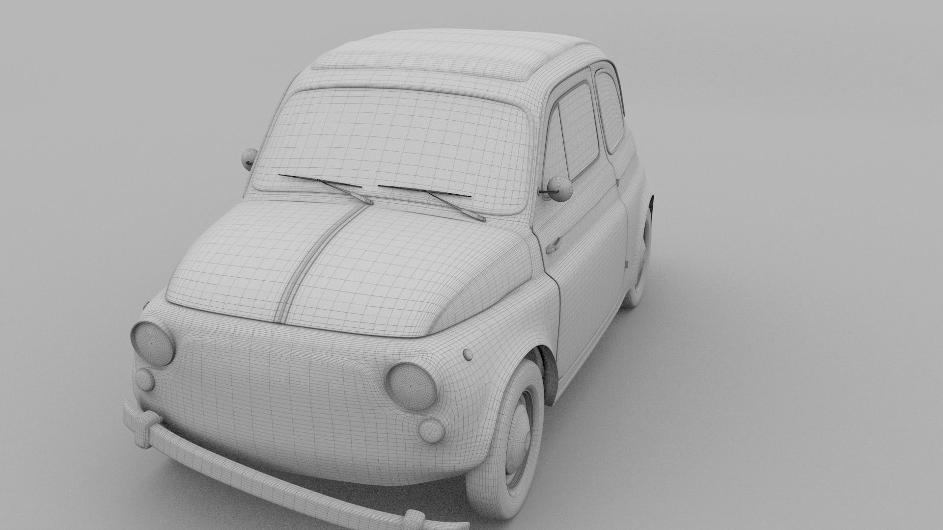 Weathered Fiat 500 Nuova rev 3D model_41