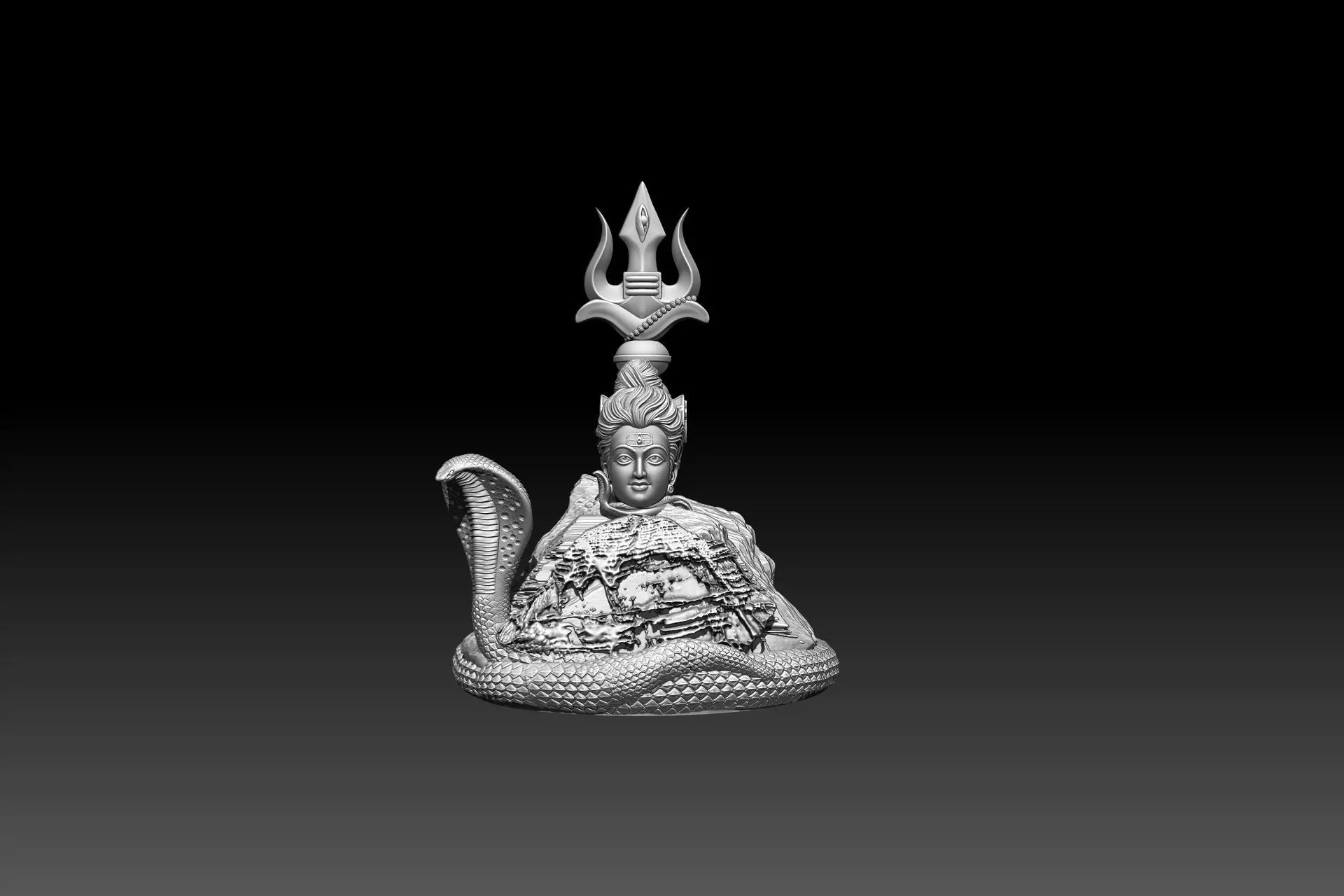 Trishul 3D Model mahadev STL File for 3D Printing 3D print model