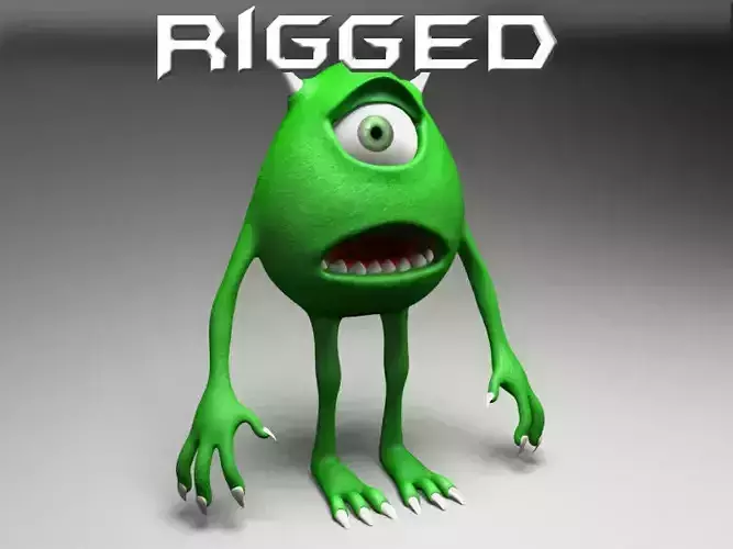 Rigged cartoon character