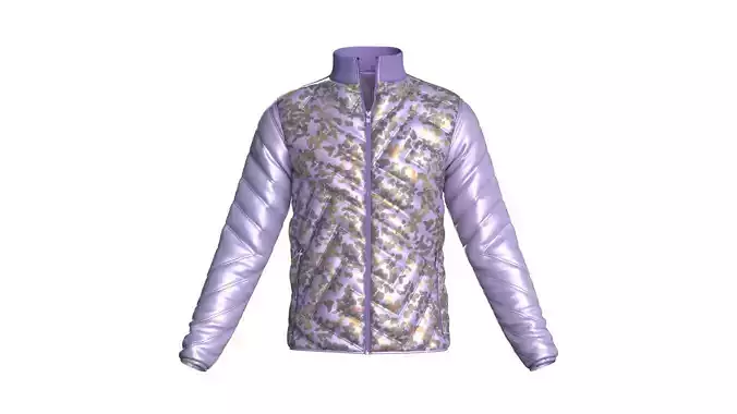 Men Padded Print Jacket