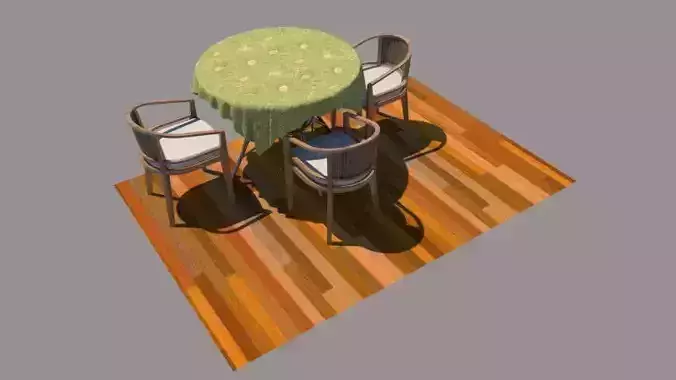 round table with chair