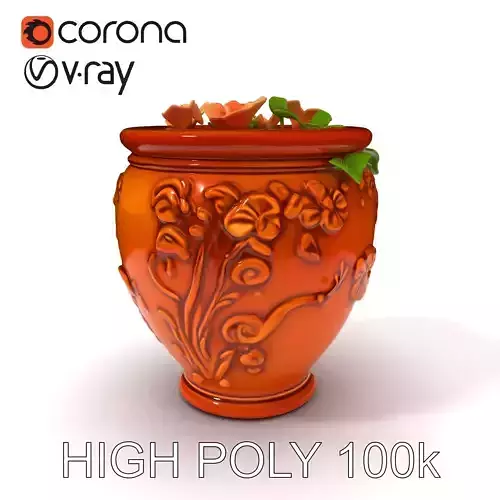 Decorative Floral Vase Model Pack