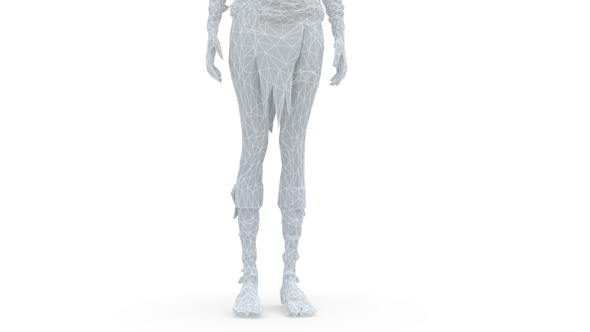 Mystic Forest Fairy Fantasy Winged Guardian 3D Character 3D model_9