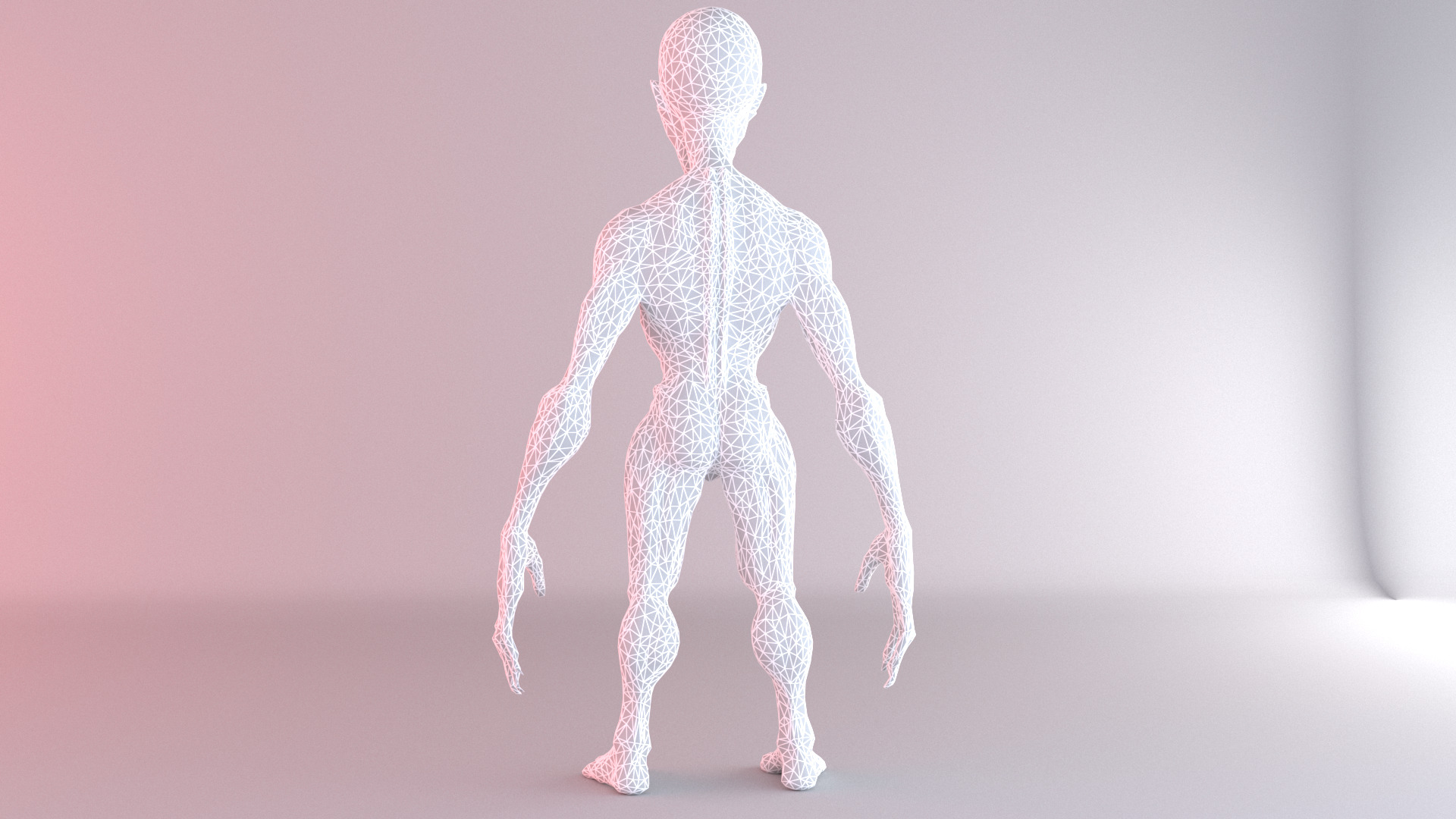 Alpha Grey Alien Sci-Fi Humanoid Creature 3D Model 3D model_7