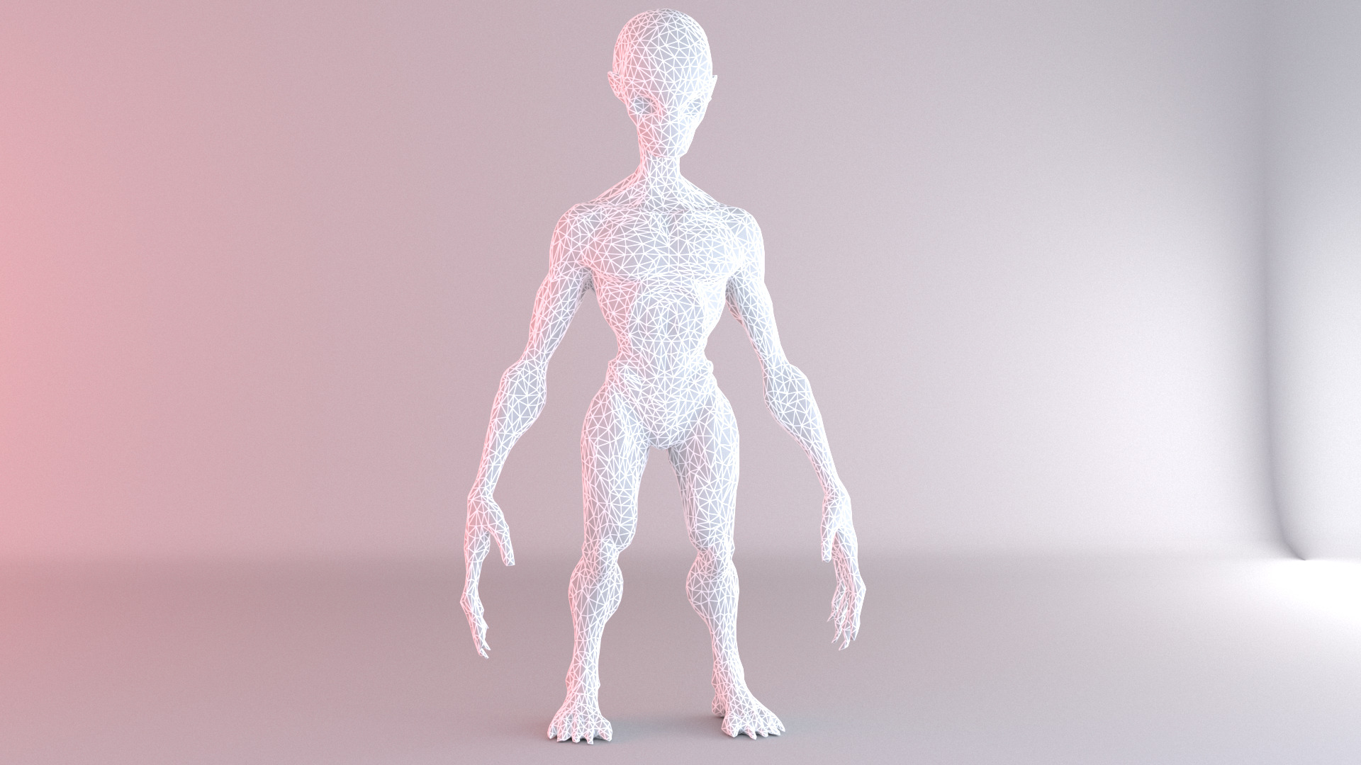 Alpha Grey Alien Sci-Fi Humanoid Creature 3D Model 3D model_6