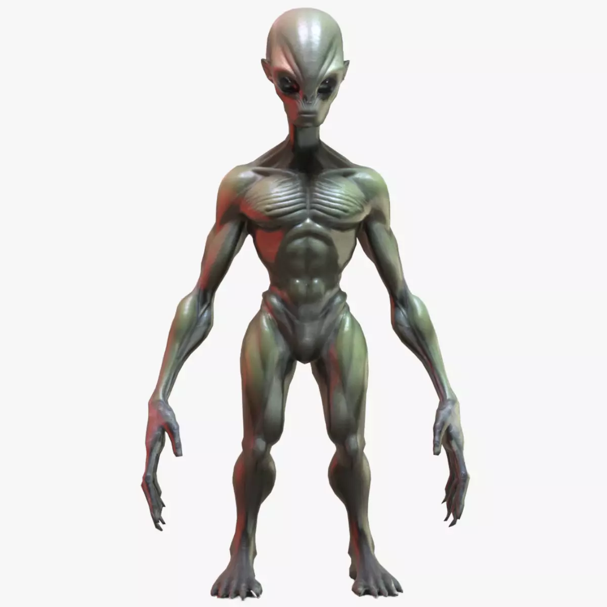 Alpha Grey Alien Sci-Fi Humanoid Creature 3D Model 3D model_0
