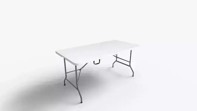 Portable White Folding Table
