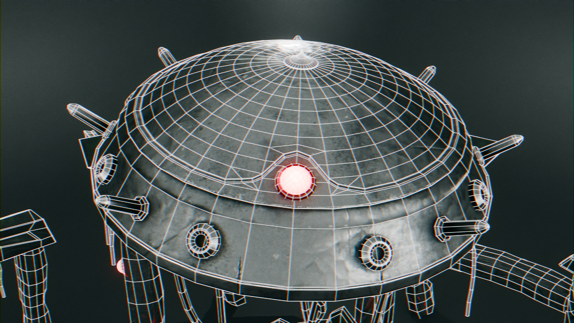 Stonehenge - Ancient Tech Portal Low-poly 3D model_17