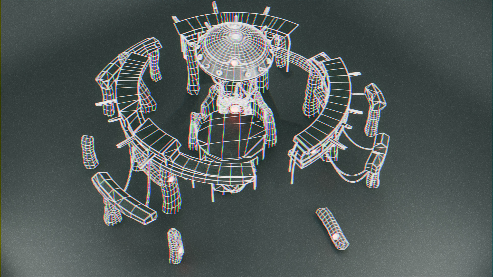 Stonehenge - Ancient Tech Portal Low-poly 3D model_23