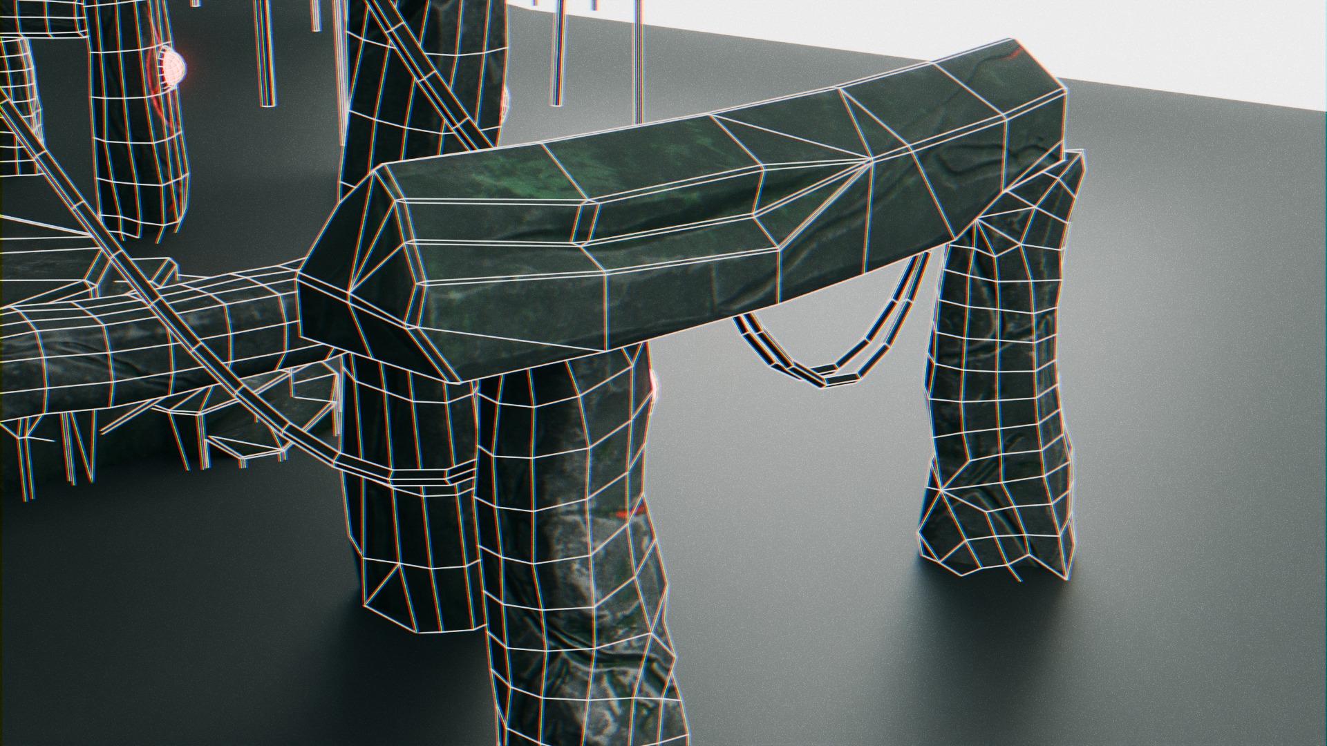 Stonehenge - Ancient Tech Portal Low-poly 3D model_21