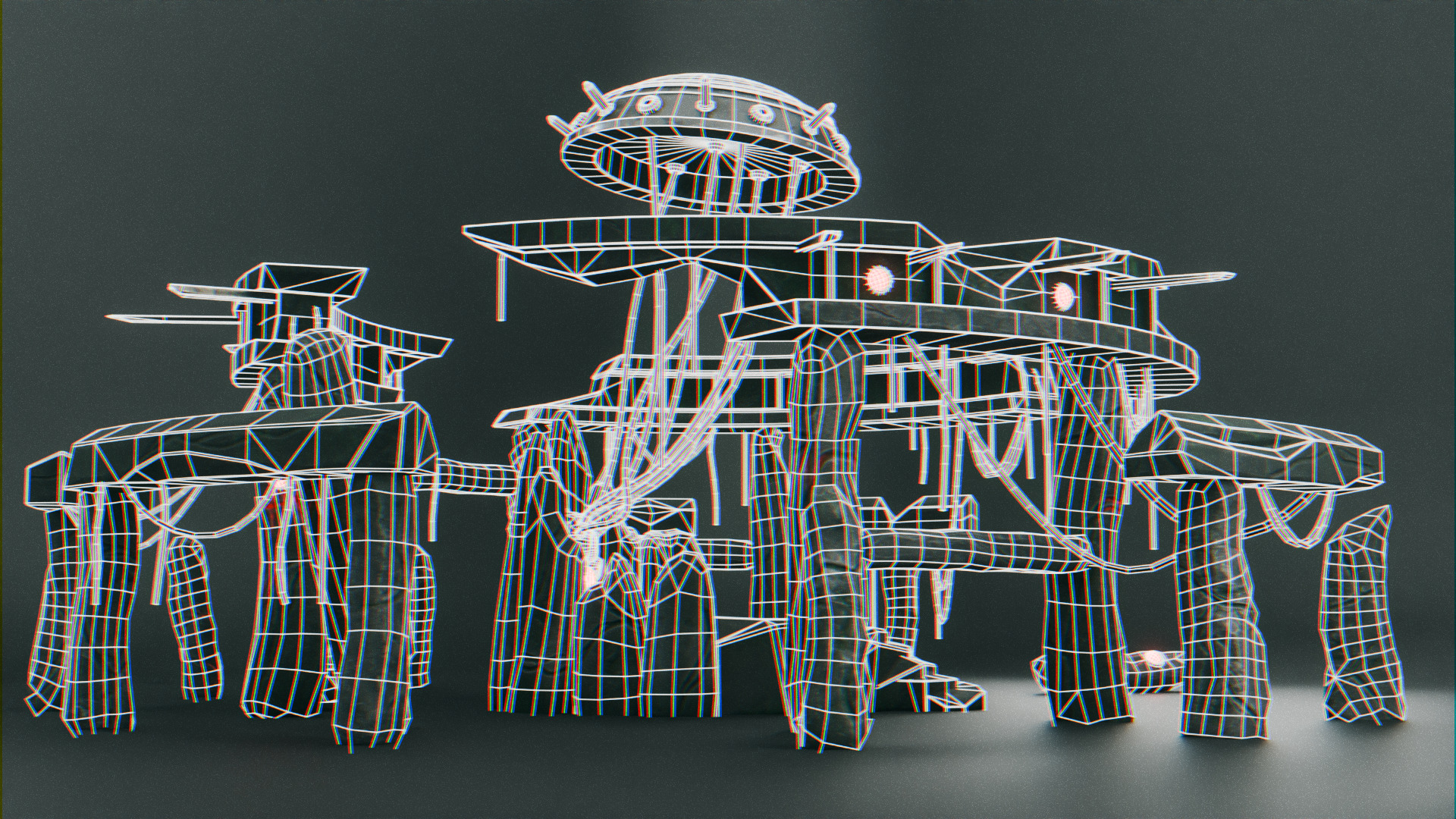 Stonehenge - Ancient Tech Portal Low-poly 3D model_24