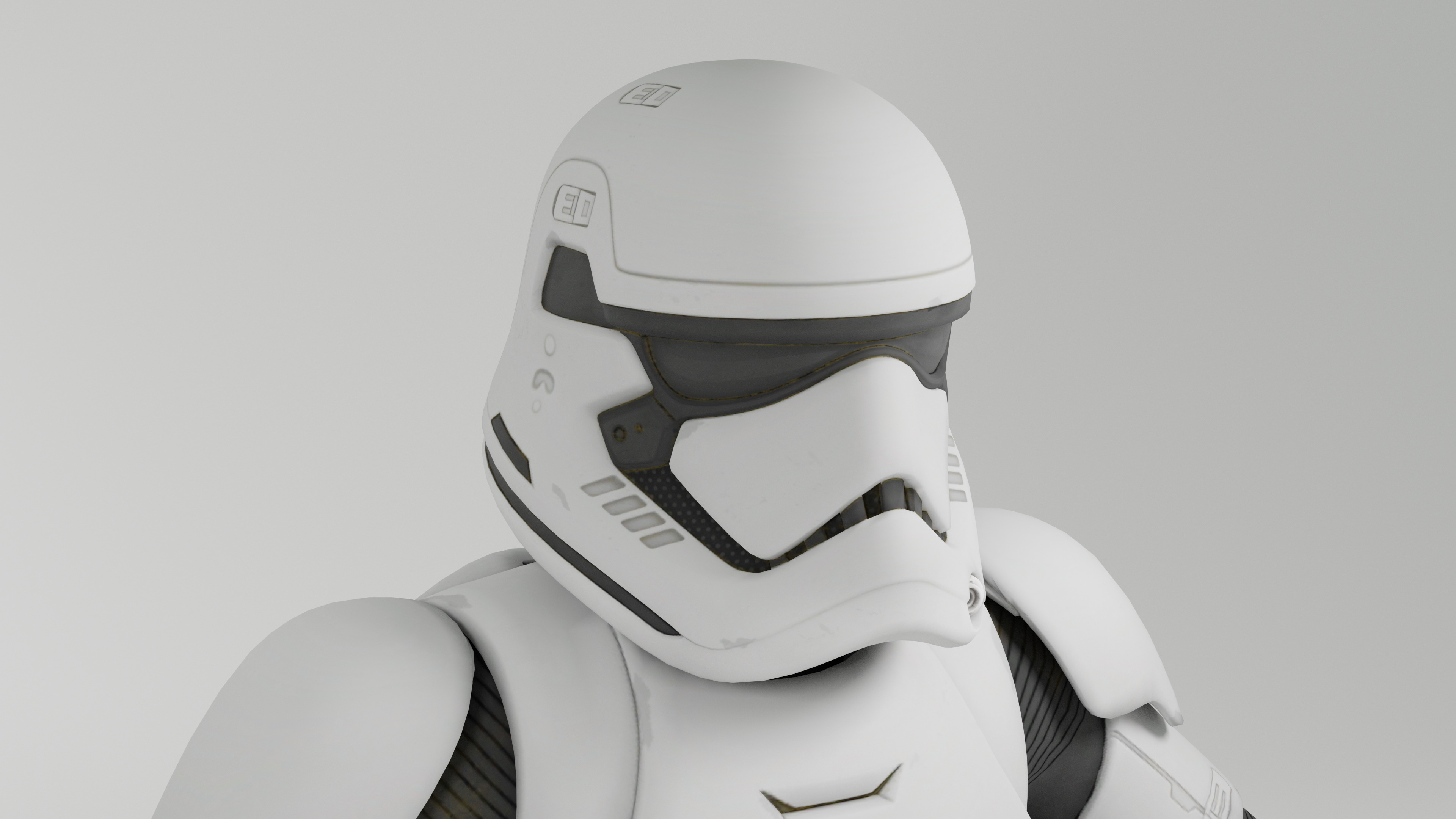 Sci-Fi Patrol Trooper 3D Model Robotic Character  3D model_4