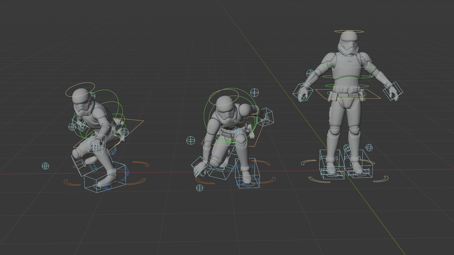 Sci-Fi Patrol Trooper 3D Model Robotic Character  3D model_3