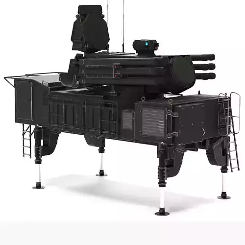 Russian Pantsir S1 PBR  Rigged  Low-poly 3D model