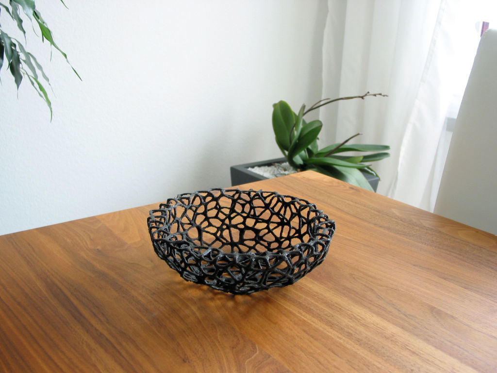 Fruit Bowl - Voronoi-Style No 4 3D print model_2