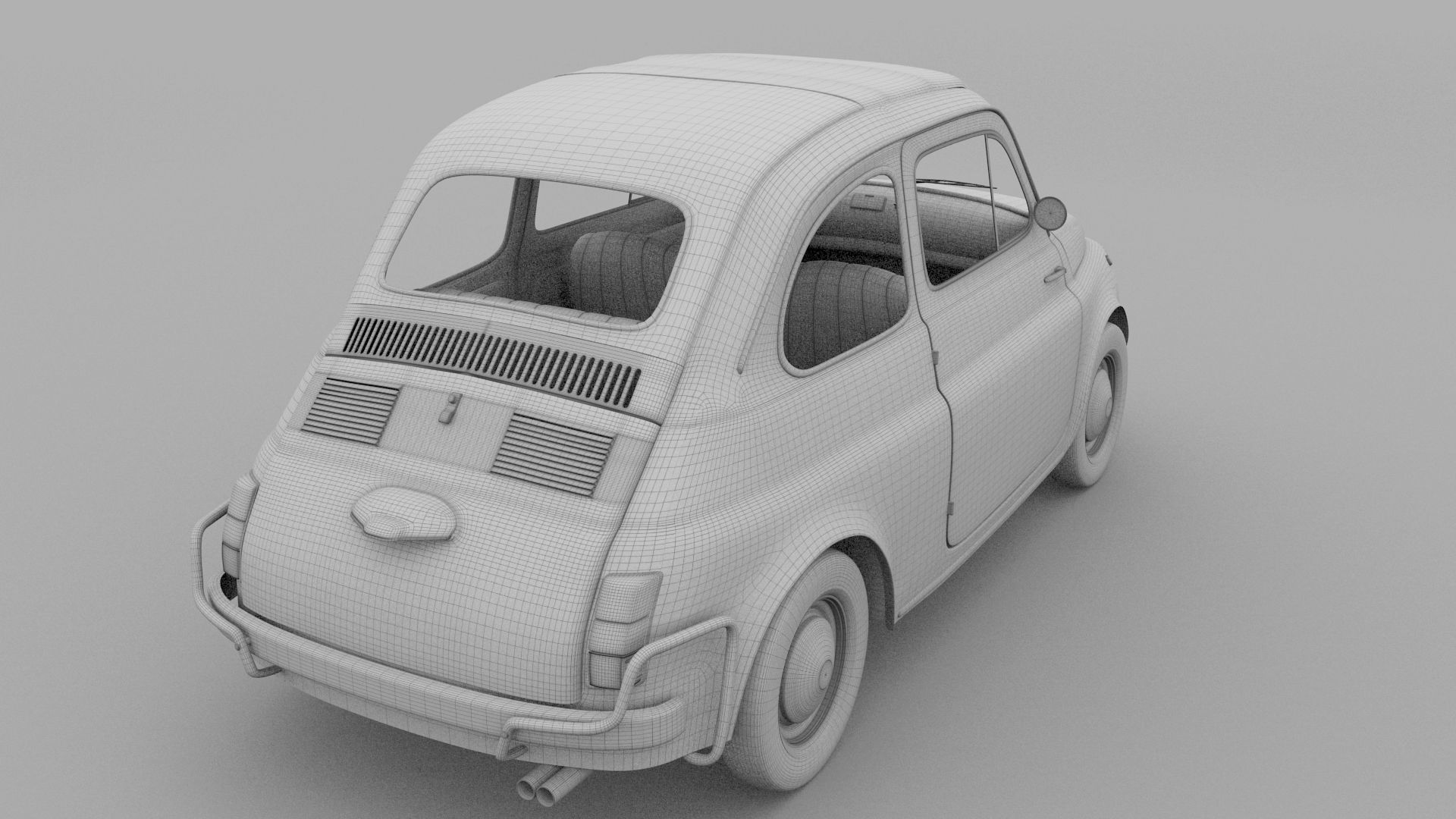 Norev 1/18 Fiat 500 Nuova Sport Noire - Miniature Occasion