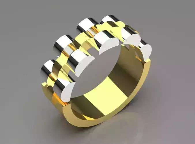 Luxury man Rolex design diamond ring model ror0052