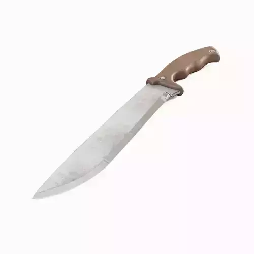 Machete Knife 01 Low-poly 3D model