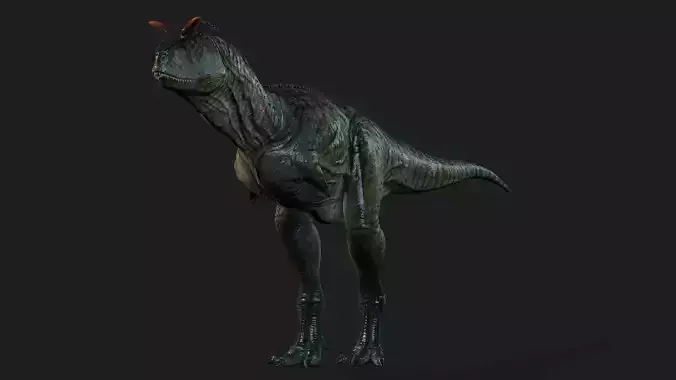 Carnotaurus dinosaur Low-poly with textures