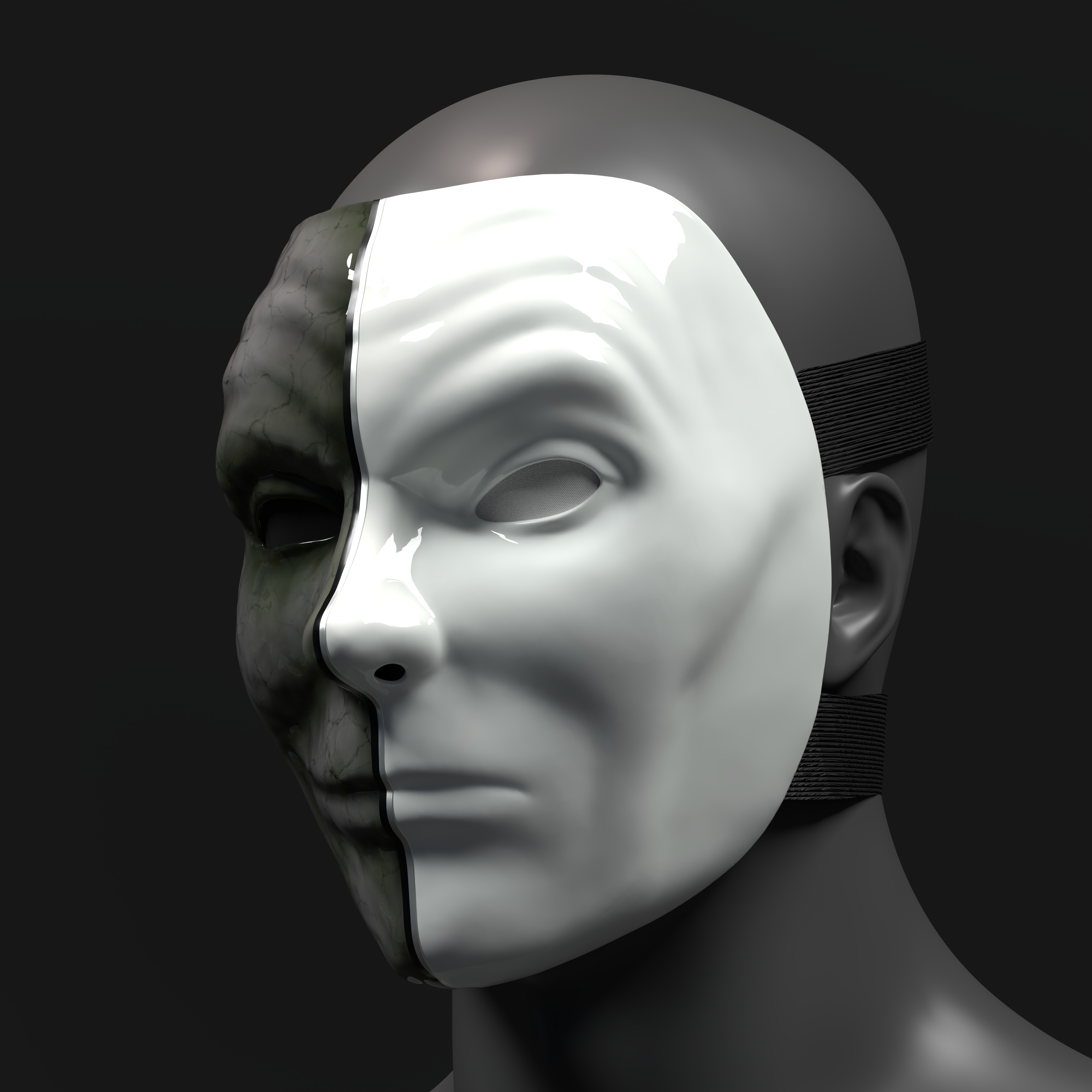 Da Kurlzz DOTD mask from Hollywood Undead 3D model_1