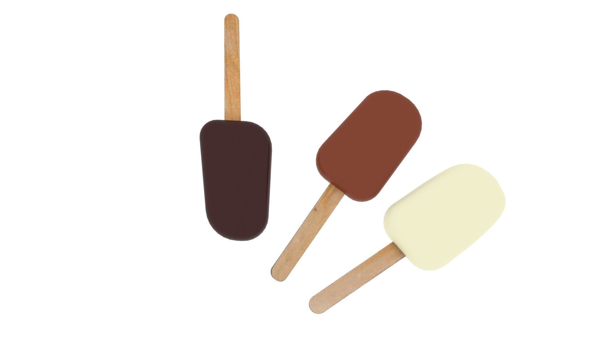 Ice Cream Popsicles Set 3D model_1