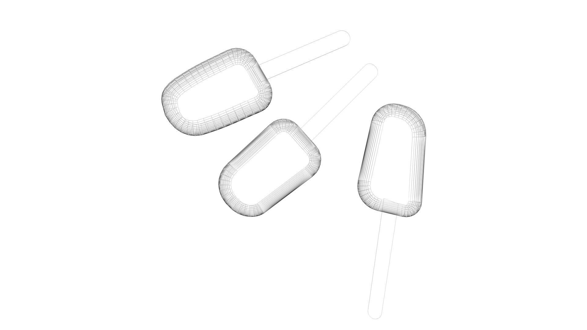 Ice Cream Popsicles Set 3D model_15