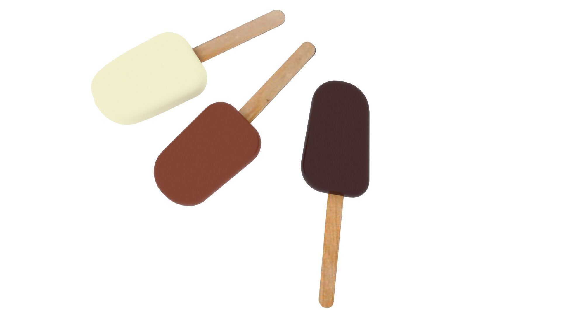 Ice Cream Popsicles Set 3D model_3