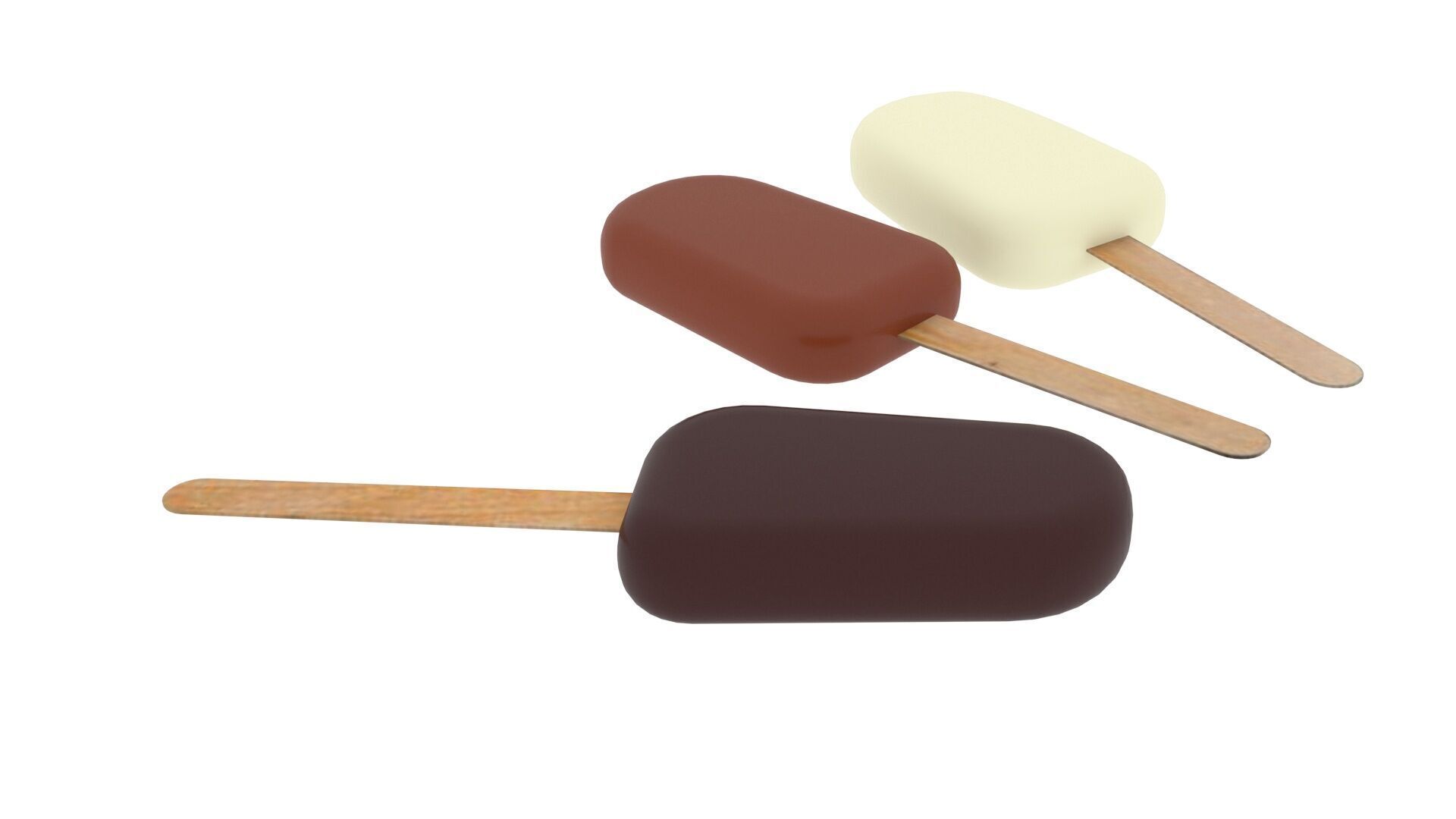 Ice Cream Popsicles Set 3D model_5
