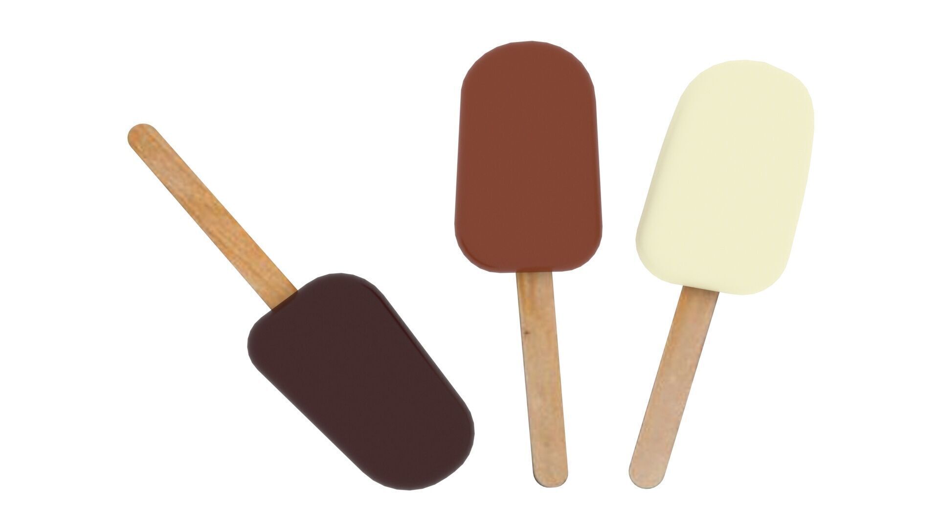 Ice Cream Popsicles Set 3D model_6
