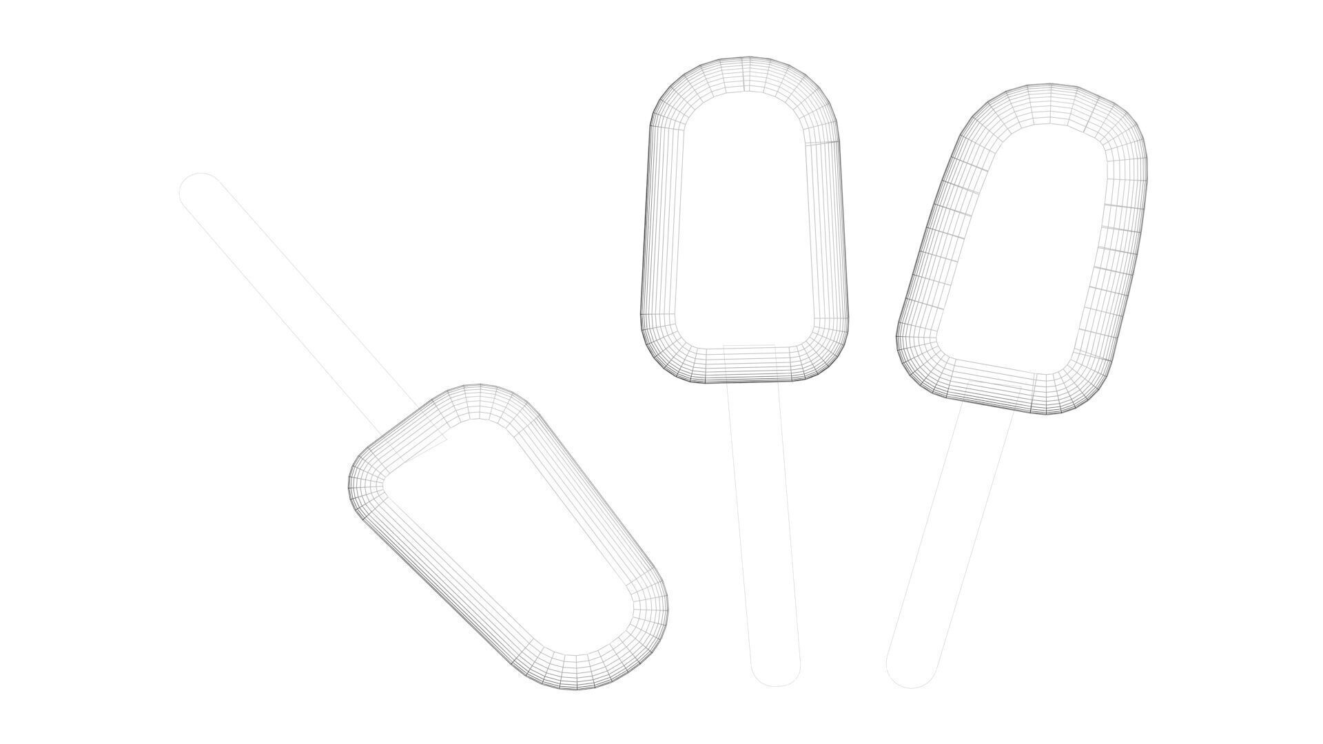 Ice Cream Popsicles Set 3D model_18