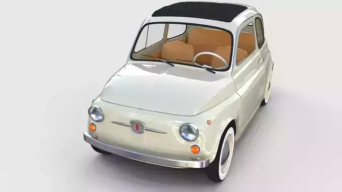 Fiat 500D Nuova 1960 rev 3D model