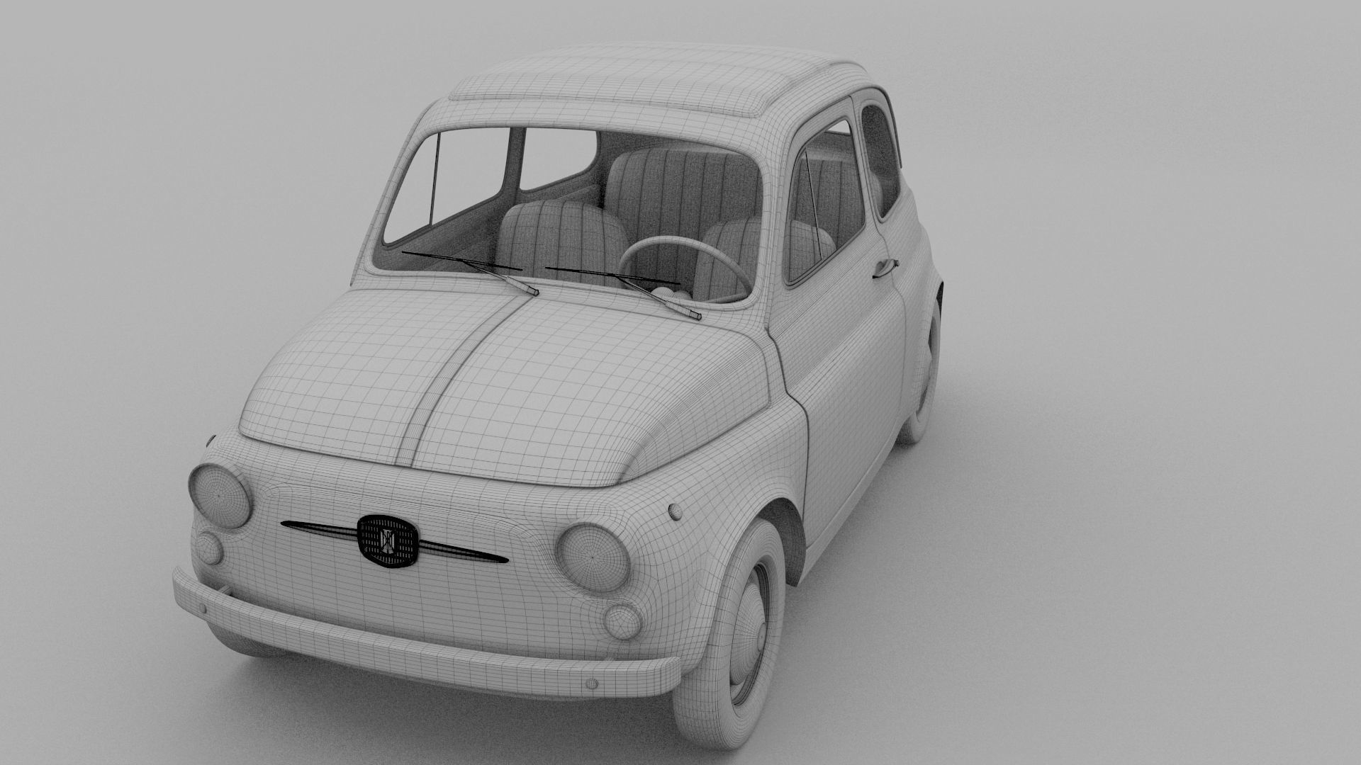 Fiat 500D Nuova 1960 rev 3D model_26