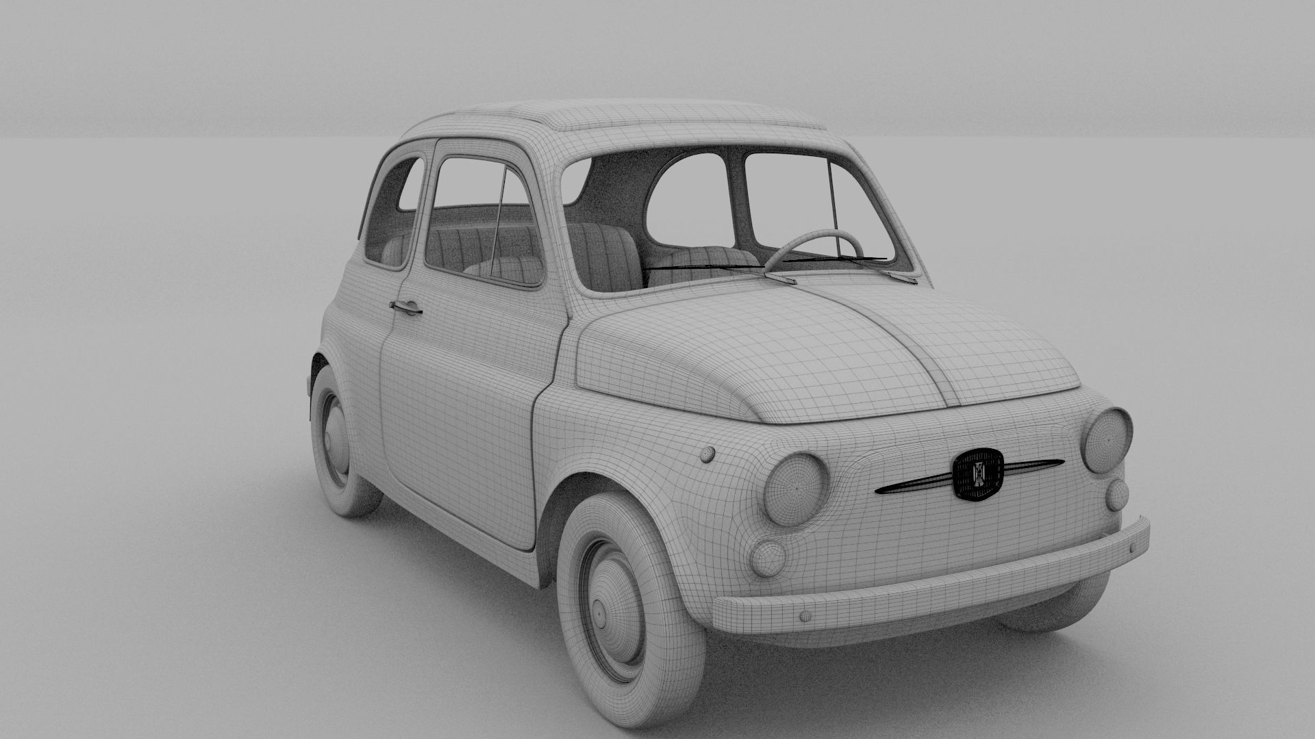 Fiat 500D Nuova 1960 rev 3D model_31
