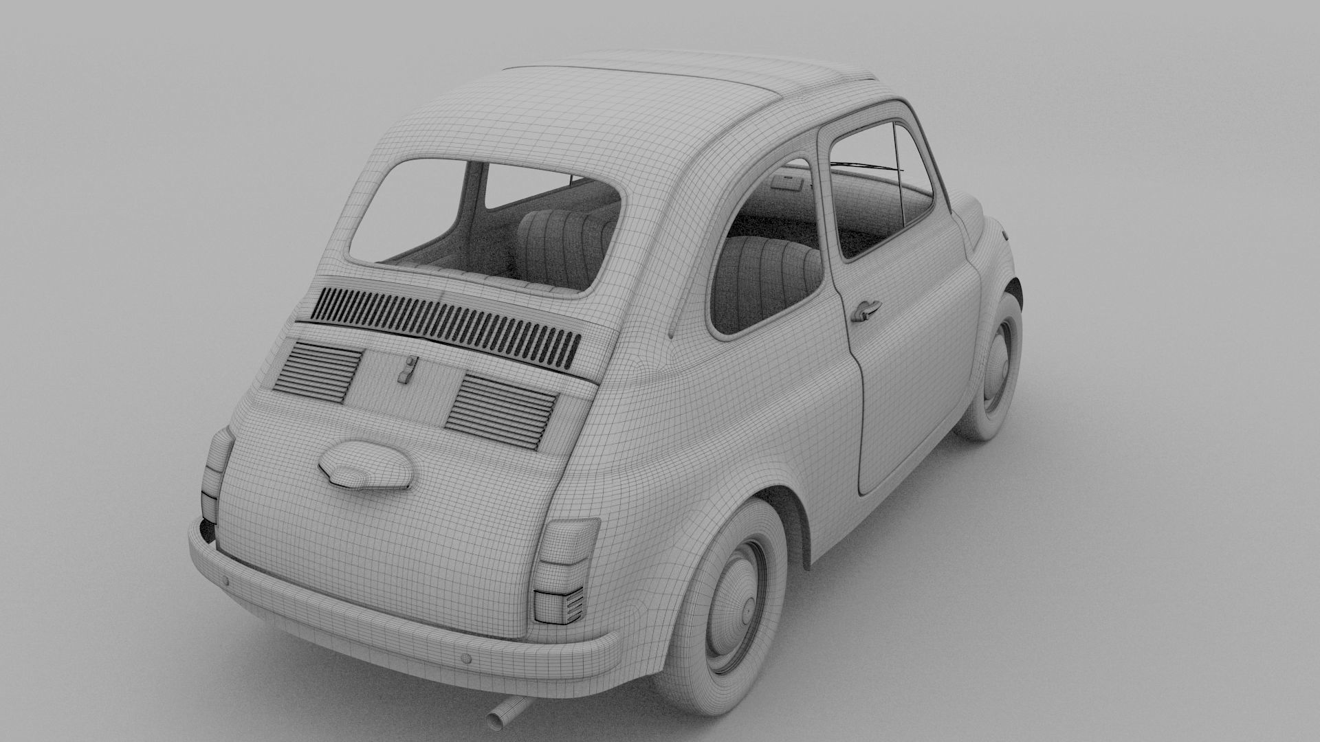 Fiat 500D Nuova 1960 rev 3D model_22