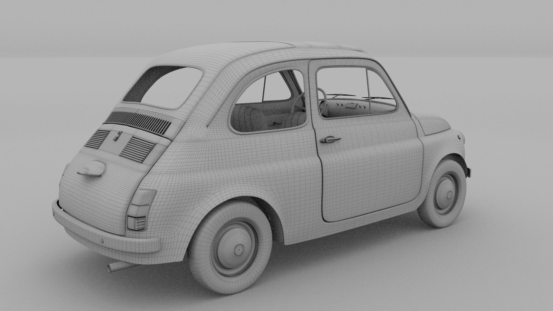 Fiat 500D Nuova 1960 rev 3D model_12