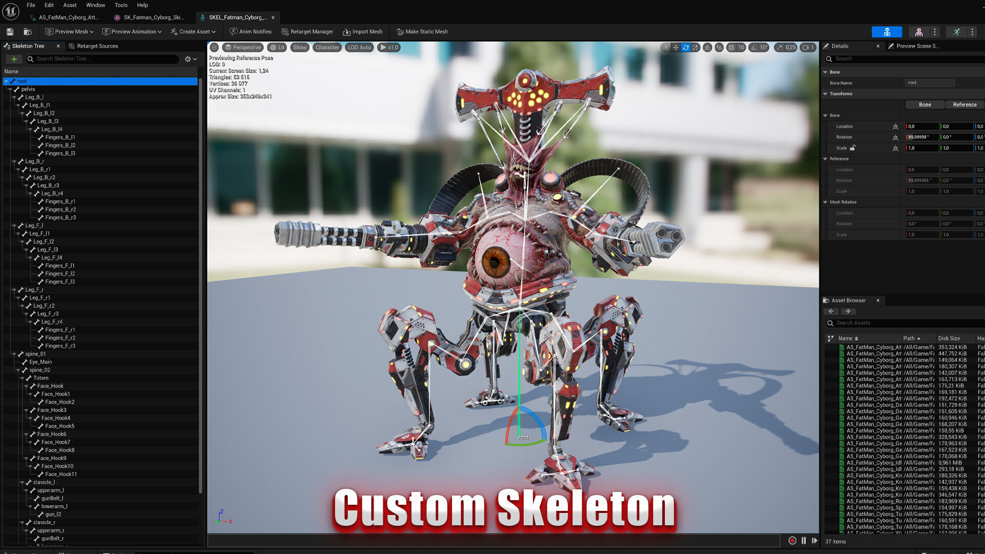 Cyborg Fatman1 Low-poly 3D model_7