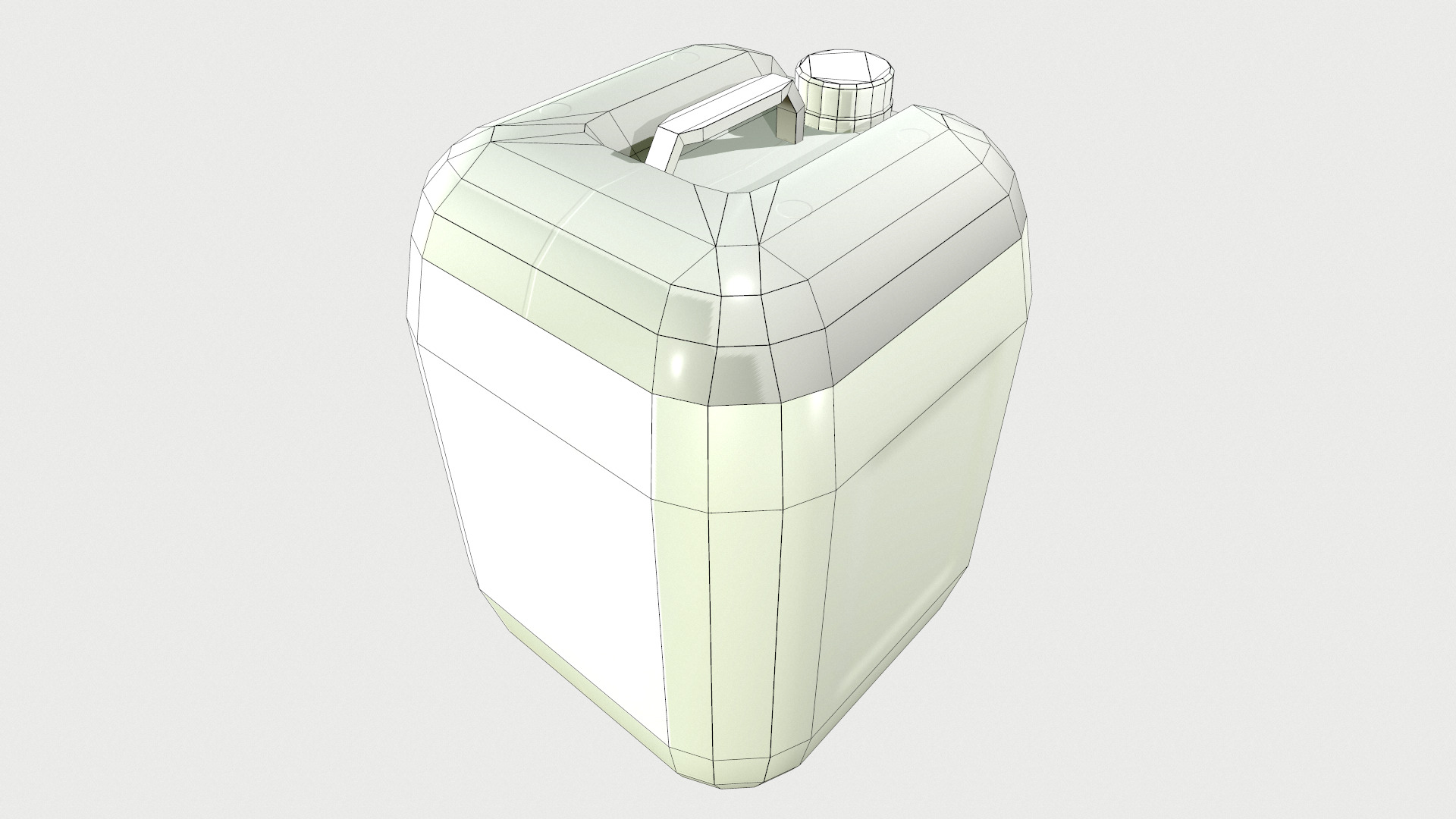 Plastic Barrel Low Poly Low-poly 3D model_28