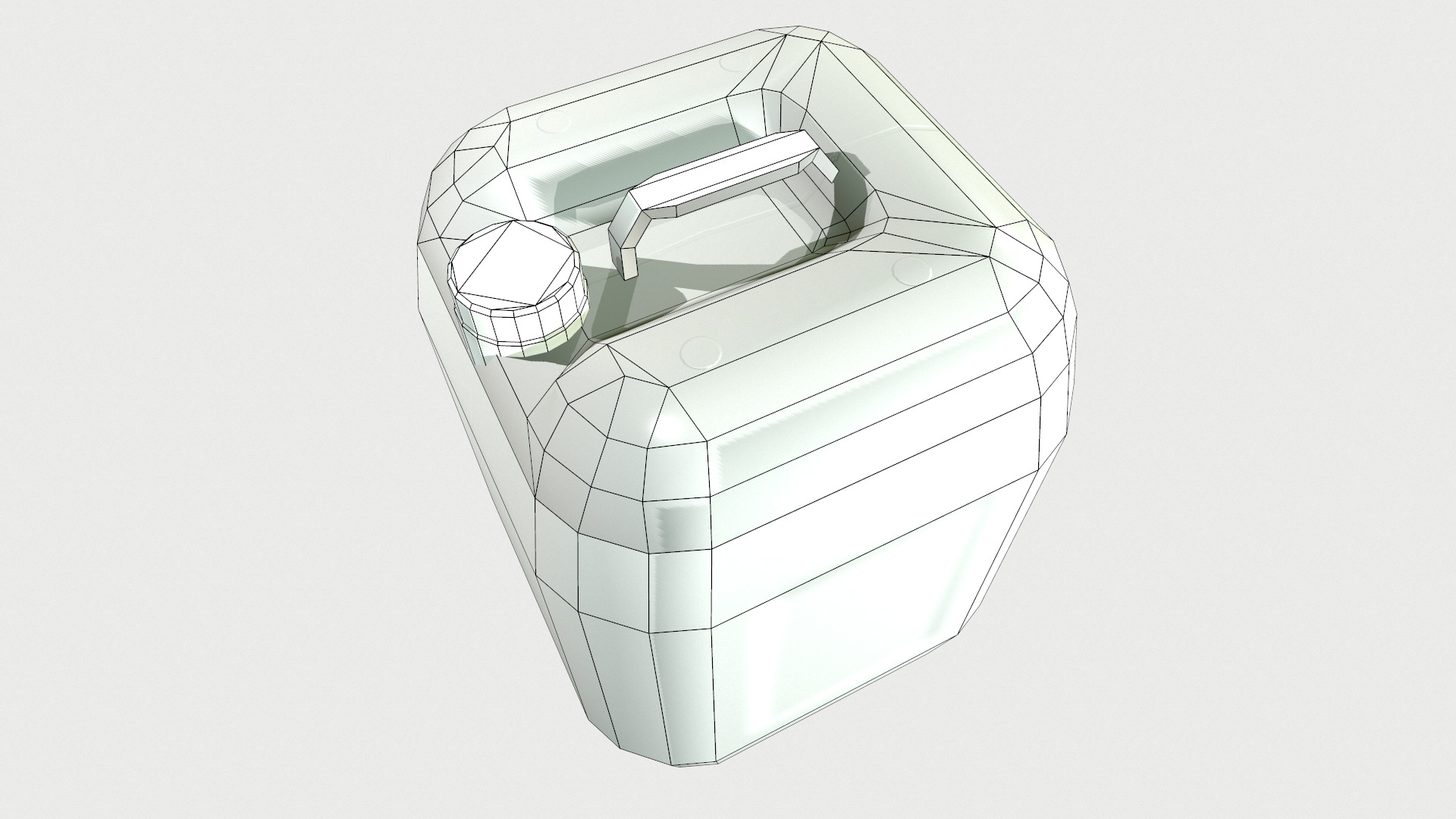 Plastic Barrel Low Poly Low-poly 3D model_29