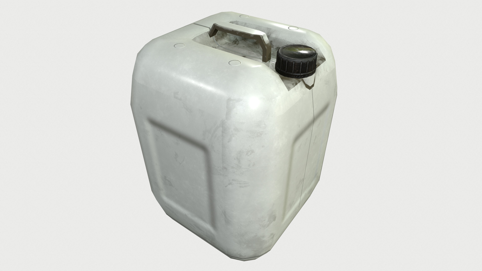 Plastic Barrel Low Poly Low-poly 3D model_13