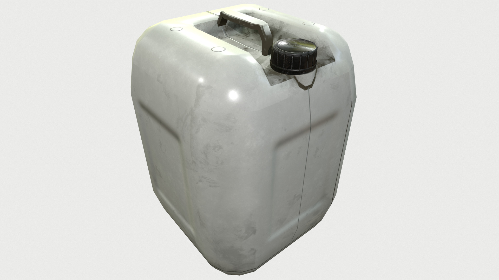 Plastic Barrel Low Poly Low-poly 3D model_19