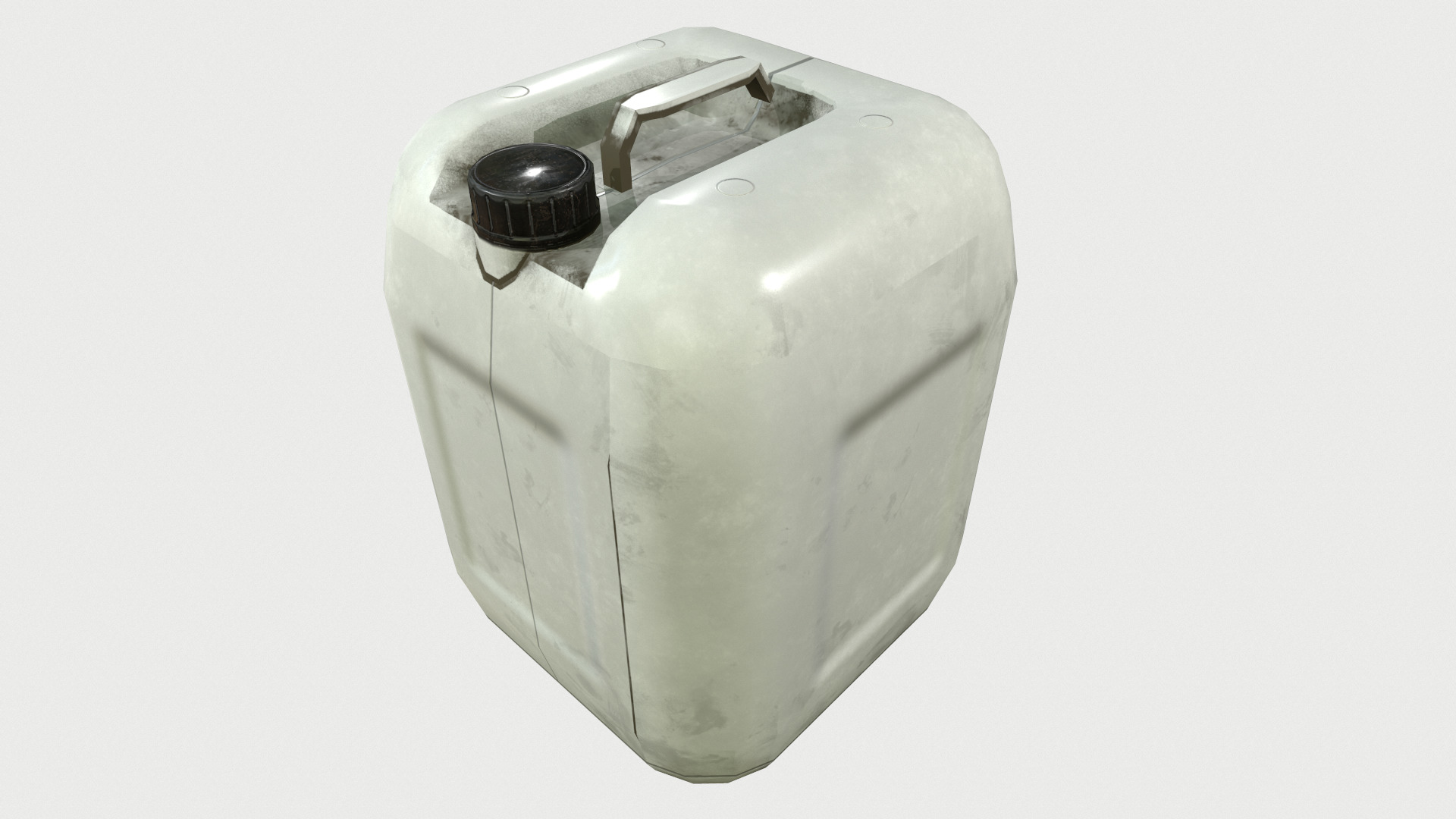 Plastic Barrel Low Poly Low-poly 3D model_16