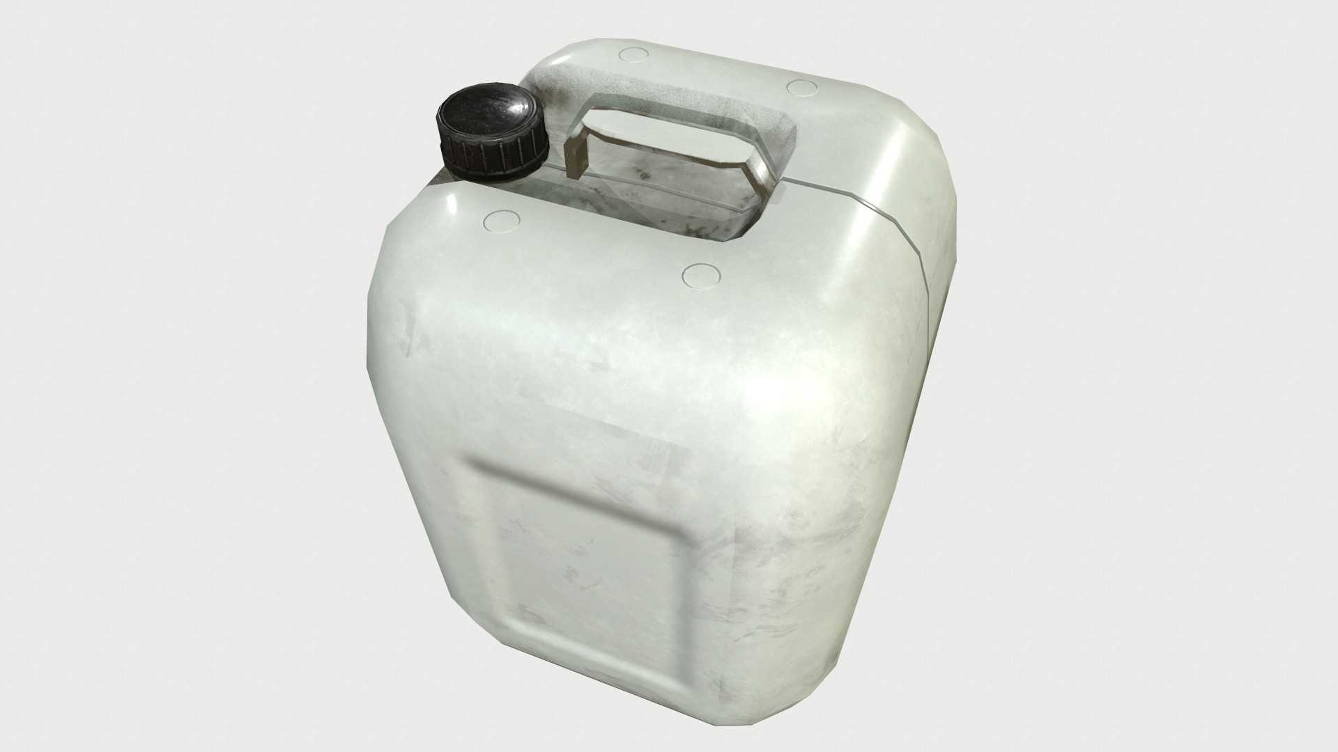 Plastic Barrel Low Poly Low-poly 3D model_20