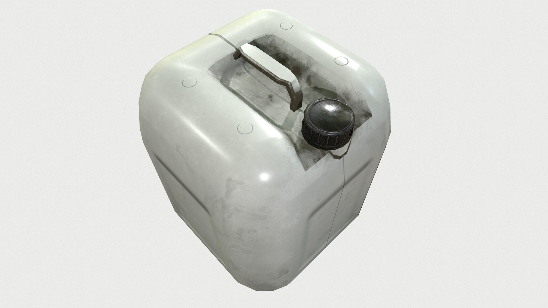 Plastic Barrel Low Poly Low-poly 3D model_18