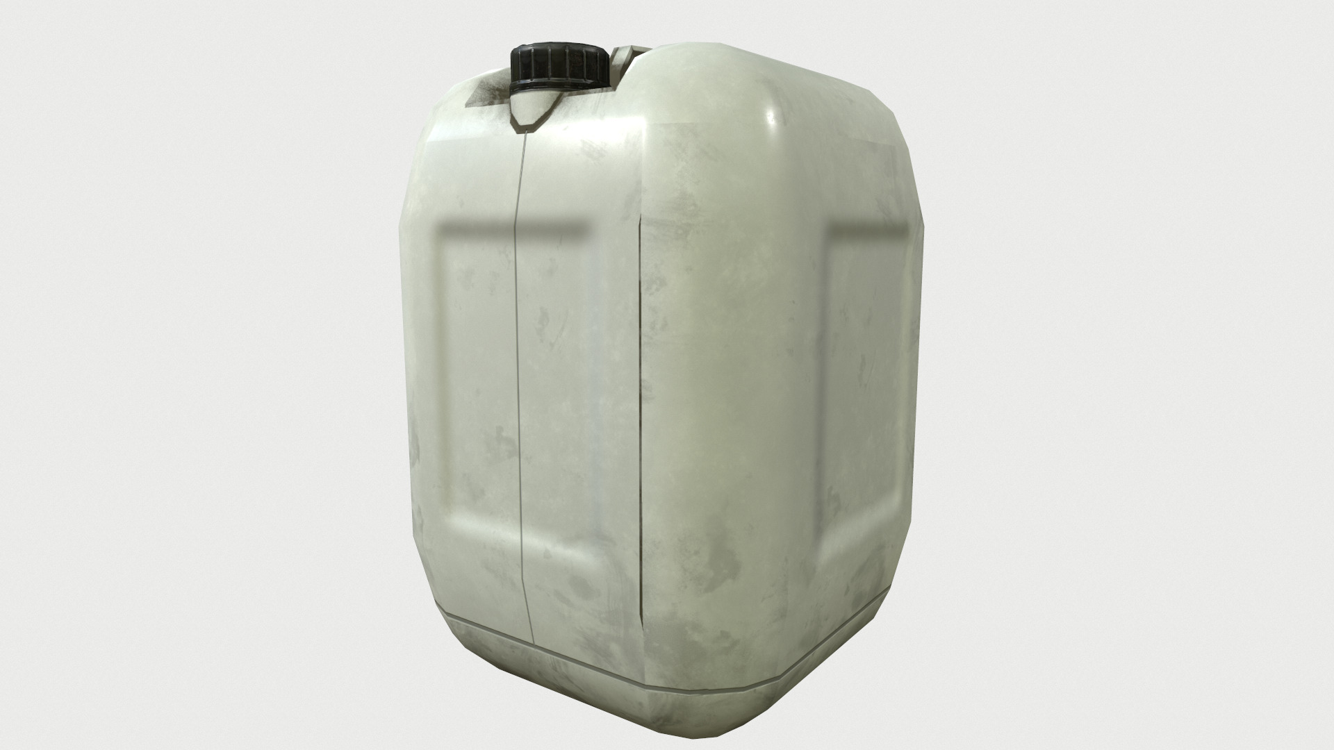 Plastic Barrel Low Poly Low-poly 3D model_11
