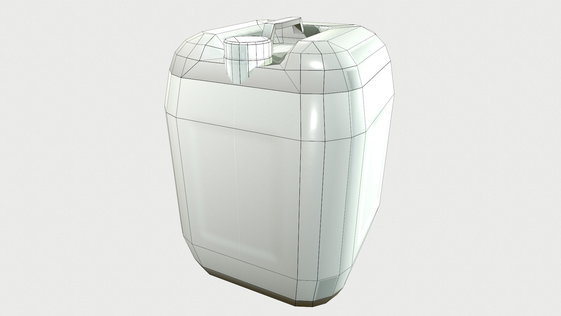Plastic Barrel Low Poly Low-poly 3D model_30