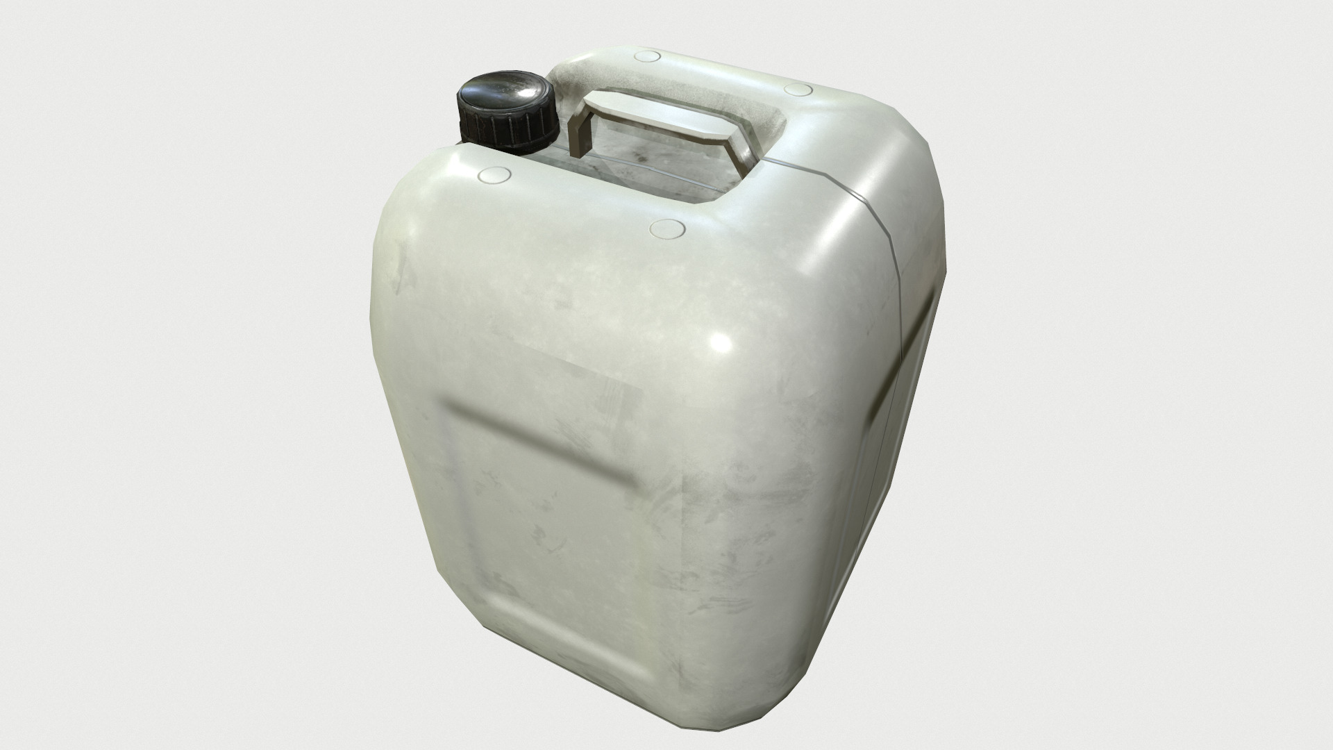 Plastic Barrel Low Poly Low-poly 3D model_15