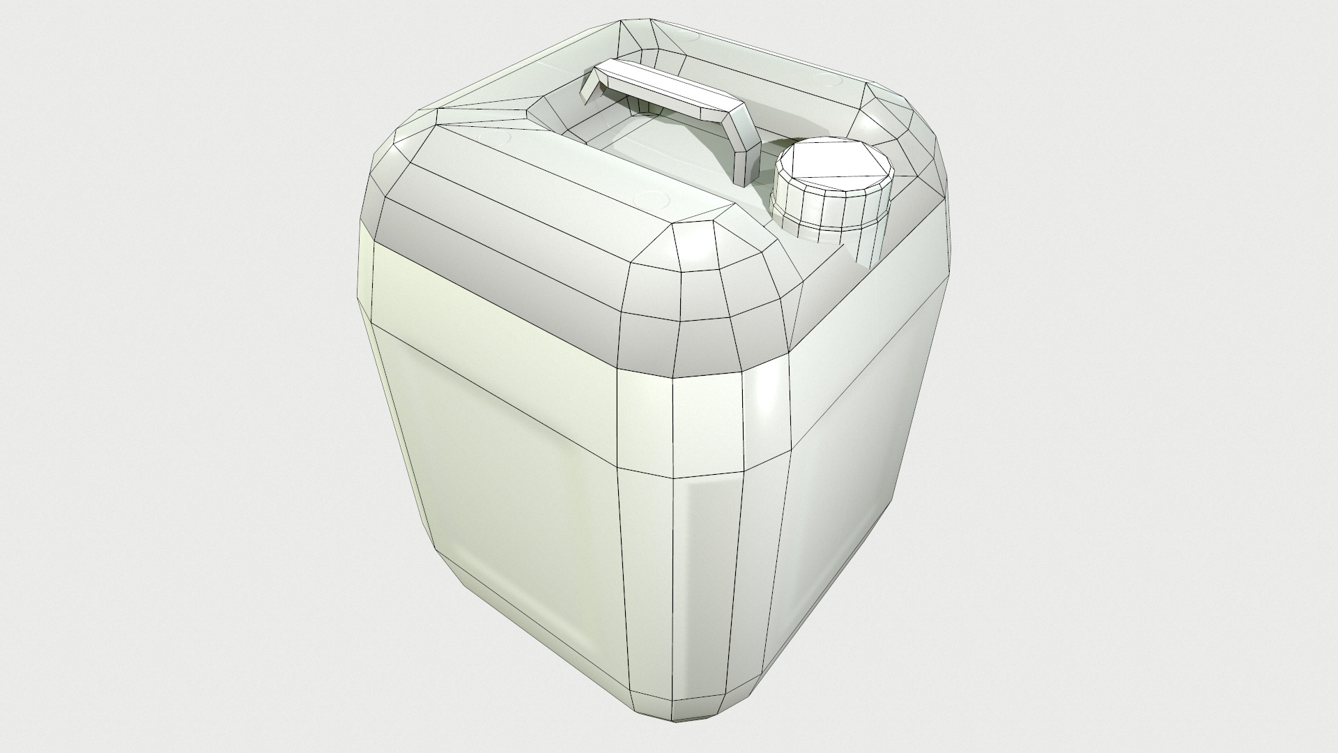Plastic Barrel Low Poly Low-poly 3D model_27