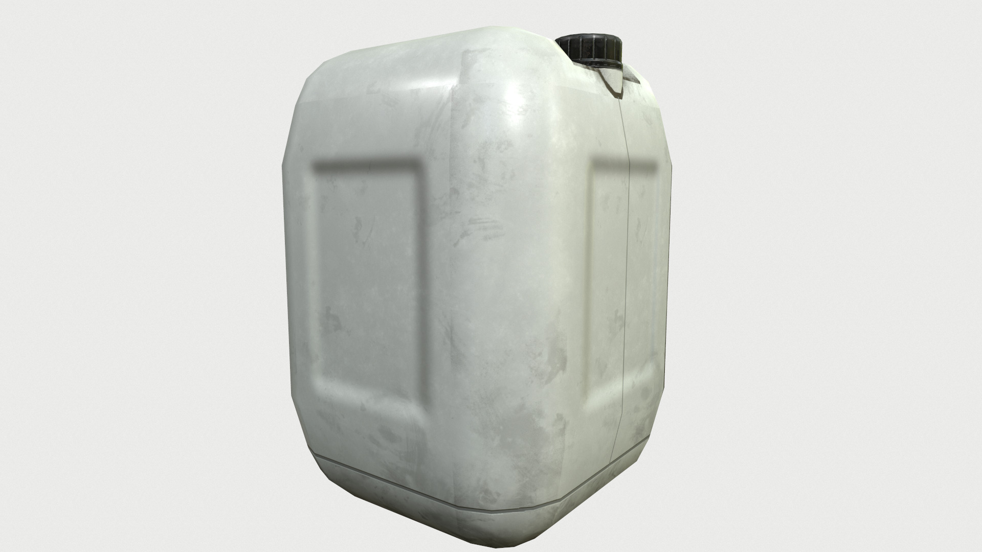 Plastic Barrel Low Poly Low-poly 3D model_12