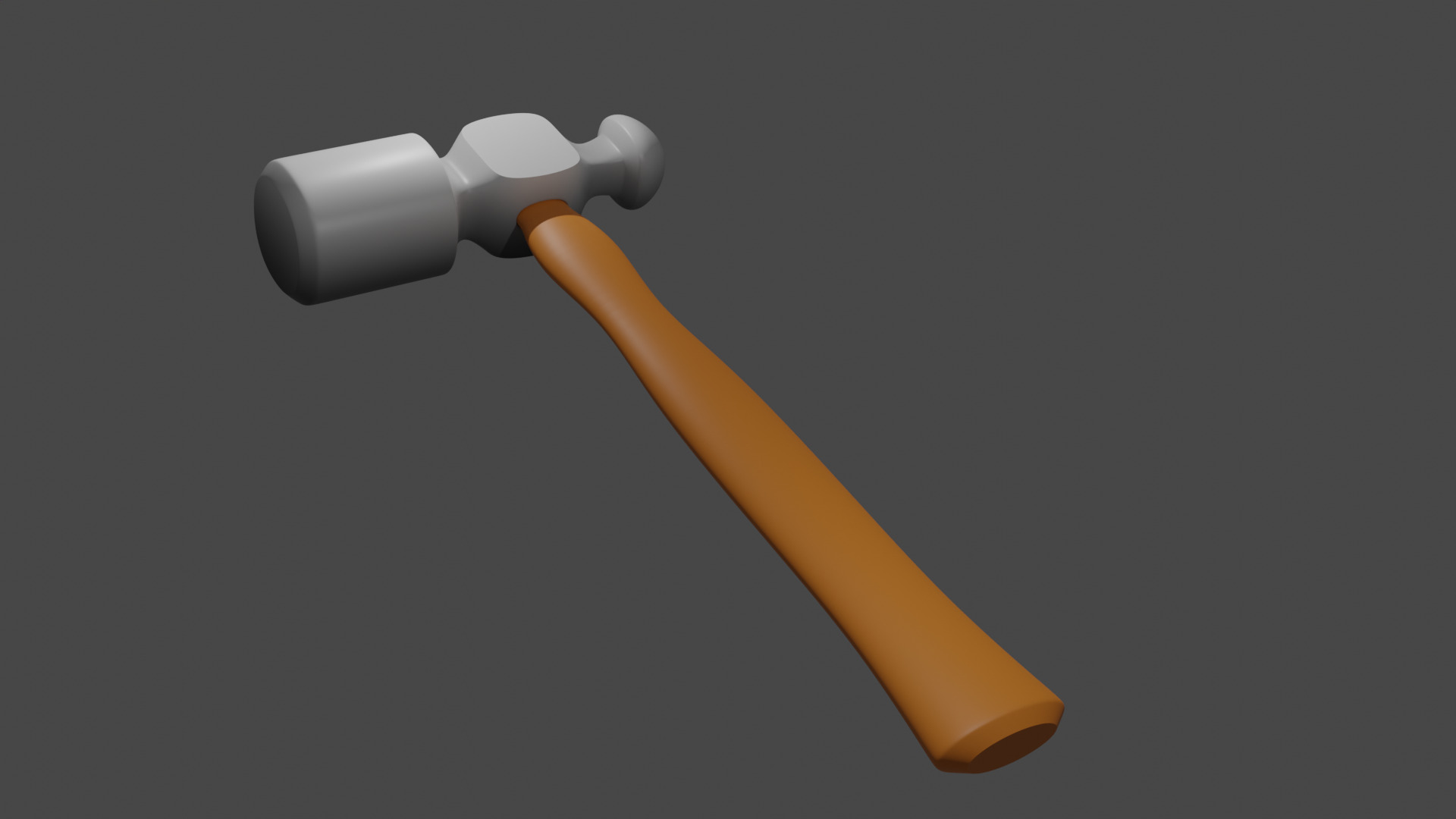 Hammer model Low-poly 3D model_1