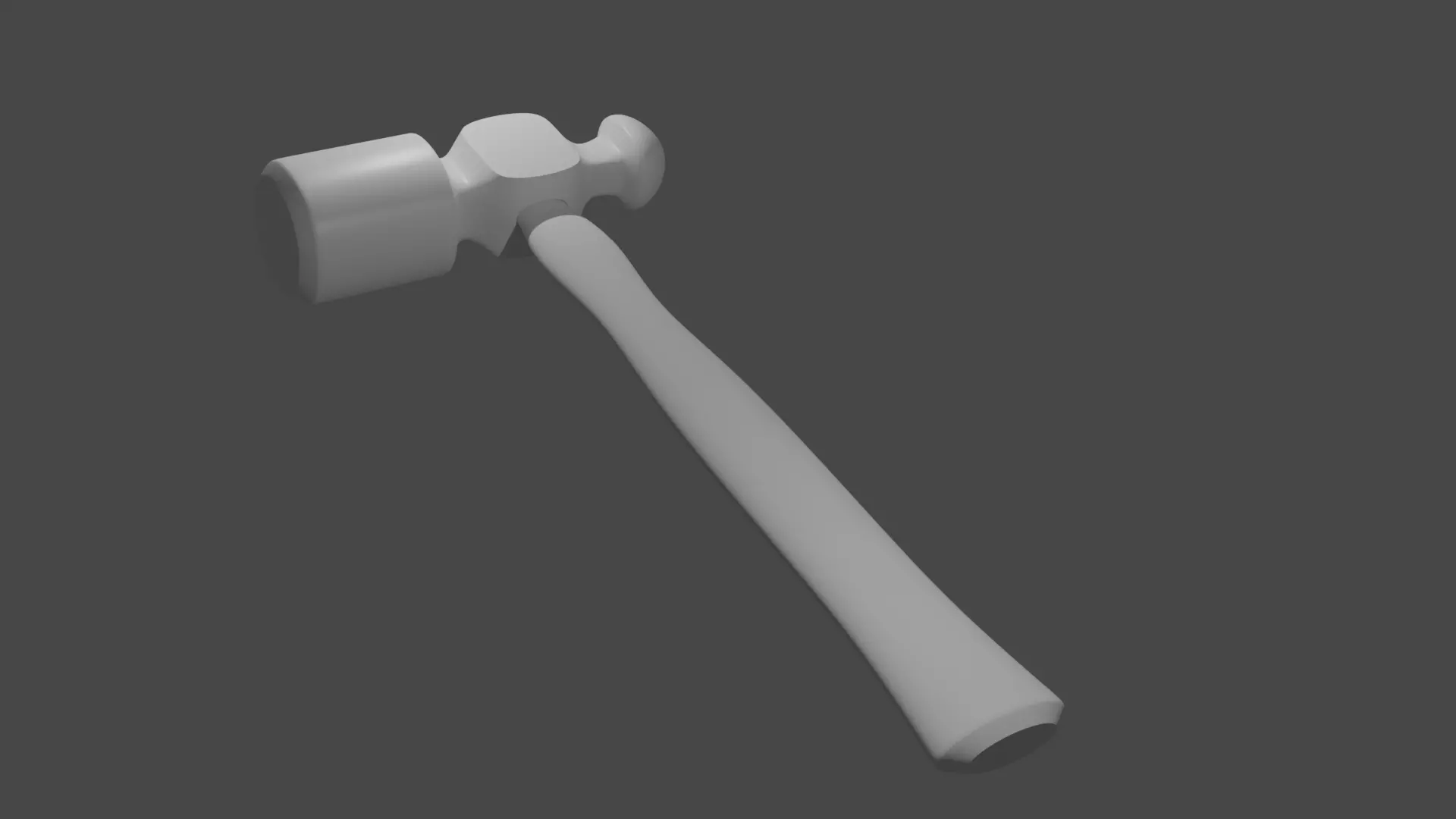 Hammer model Low-poly 3D model_0